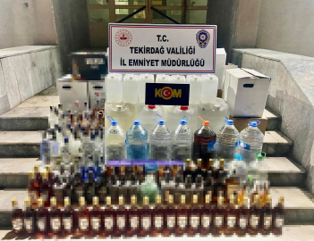 Tekirdağ’da sahte içki ele geçirildi; 1 tutuklama