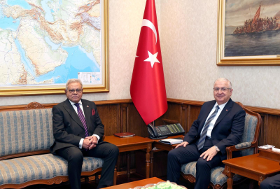 Bakan Güler, Pakistan Büyükelçisi Cüneyd'i kabul etti