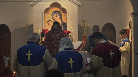Türkiye'nin tek Ermeni mahallesinde Paskalya ayini