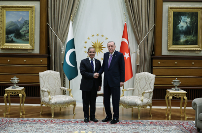 Cumhurbaşkanı Erdoğan, Pakistan Başbakanı Şerif'i kabul etti