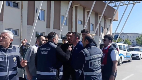 Samsun'da 3 taraftarın gözaltına alındığı maç 0-0 sona erdi / Video eklendi