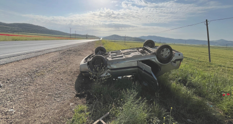 Gaziantep’te otomobil şarampole devrildi: 4 yaralı