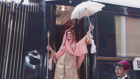 İstanbul - Tarihi 'Orient Express', 64 yolcusuyla Sirkeci’ye geldi
