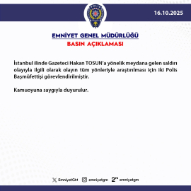 Gazeteci Hakan Tosun'a saldırıyla ilgili iki polis başmüfettişi görevlendirildi