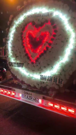 Çekiciyle doğum günü sürprizine 11 bin lira ceza; Araç 15 gün trafikten men edildi