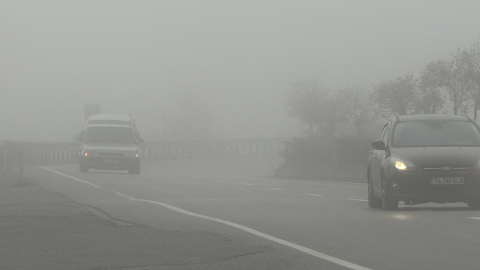 Bartın'da sis etkili oldu /Video eklendi