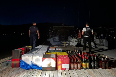 Marmaris açıklarında kaçakçılık operasyonu