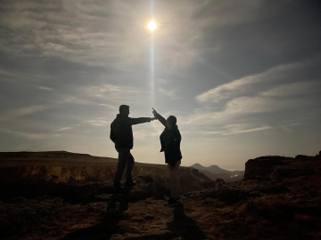 Kasım Dolunayı Kapadokya’nın giriş kapısında görsel şölen sundu