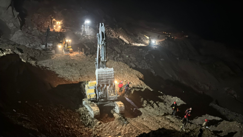 Ordu'da taş ocağında göçük meydana geldi; 2 kişi enkaz altında kaldı (5)