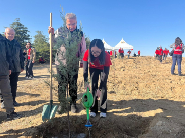 Ankara'da orman şehidi Onarıcı ve Arslan için hatıra ormanı