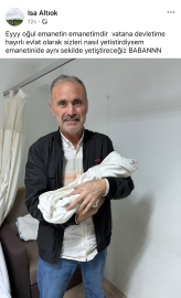 Düşen uçakta şehit olan astsubay Altıok’un bebeği dünyaya geldi