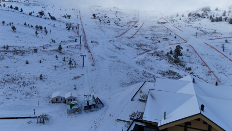 Bolu'nun yüksekleri beyaz örtüyle kaplandı