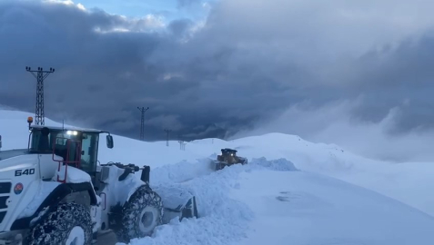 Şırnak’ta karla mücadele çalışması