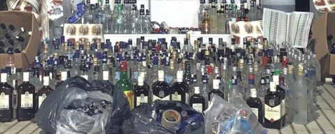 Bursa'da kaçak alkol operasyonu: 1 gözaltı