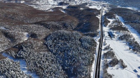 Bolu Dağı'nda kar kesildi, ulaşım normale döndü (2)