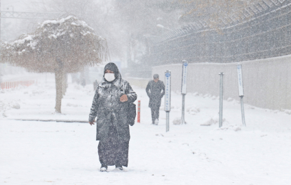 Diyarbakır’da kar yağışı