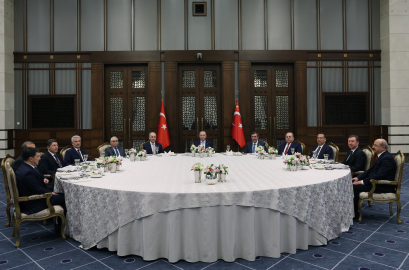 Cumhurbaşkanı Erdoğan, yasama, yürütme ve yargı organlarının temsilcileriyle görüştü