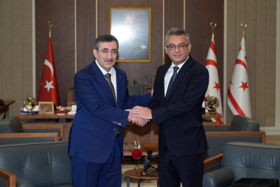 Cumhurbaşkanı Yardımcısı Yılmaz, KKTC Cumhurbaşkanı Erhürman ile görüştü