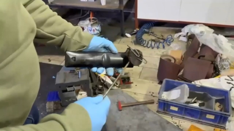 İstanbul- Ümraniye'de ruhsatsız silah atölyesine operasyon