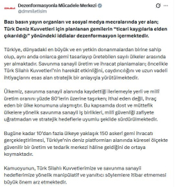 DMM'den 'gemiler elden çıkarılıyor' iddialarına ilişkin açıklama