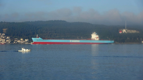 Çanakkale'de gemi arızası; boğaz çift yönlü kapatıldı (2)