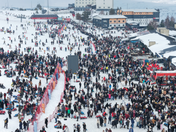 Erciyes, sömestirde 1,2 milyon ziyaretçi ağırladı