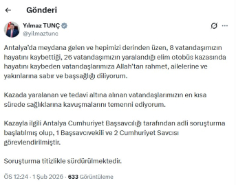 Antalya'da yolcu otobüsü devrildi; 8 ölü, 26 yaralı (3)