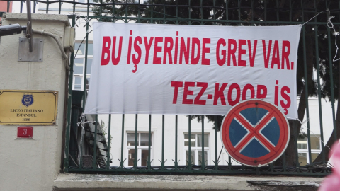 İstanbul - Özel İtalyan Lisesi'nde görev yapan 14 Türk öğretmenden grev kararı