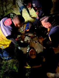 Ihlara Vadisi'nde 50 metre yükseklikten düşen kadın yaralandı