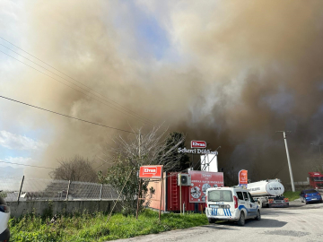 Sakarya'da şekerleme fabrikasında yangın