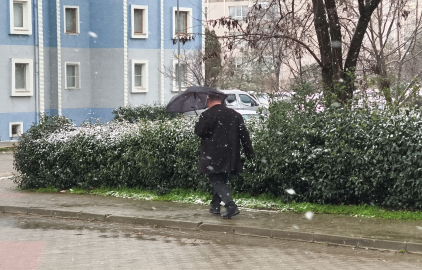 Keşan’da kar yağışı etkili oluyor