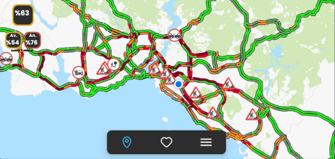 İstanbul - İstanbul'da haftanın ilk iş gününde trafik yoğunluğu