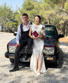 6 ay önce evlenen çifti kaza ayırdı