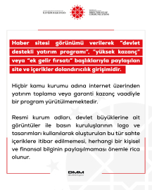 DMM'den dolandırıcılık uyarısı