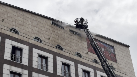 İstanbul- Merter Polisevi'nde yangın -2 / Ek görüntü