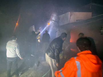 Adana'da bir evin deposunda çıkan yangından 40 güvercin öldü