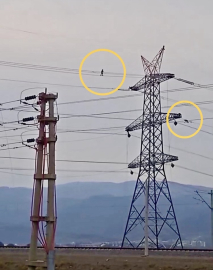 Yüksek gerilim hattında tehlikeli mesai