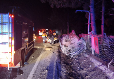 Edirne’de otomobil takla attı: 5 yaralı