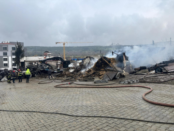 Ahır yangınında çok sayıda hayvan öldü