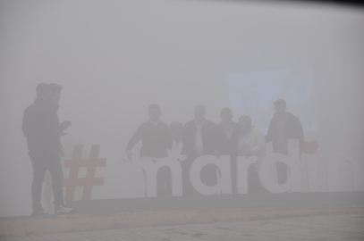 Mardin'de yoğun sis; görüş mesafesi 15 metreye düştü