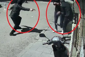 2 kişiye tabancayla ateş edip kaçtı; o anlar kamerada