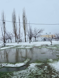 Siirt’in yüksek kesimlerinde kar yağışı