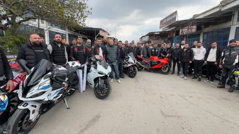 Motosikletli gruptan egzoz cezalarına tepki