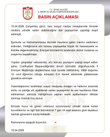 Sivas'ta tehdit paylaşımı yapan bir öğrenci gözaltına alındı