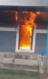 Tek katlı müstakil ev yandı