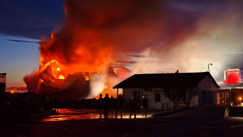Edirne’de kereste fabrikasında yangın