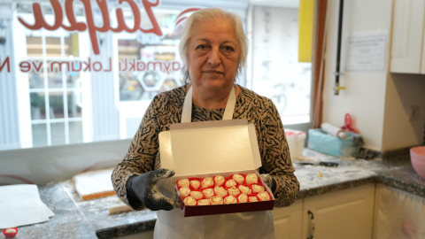Bafra'nın coğrafi işaretli lokumunun sırrı; doğal manda kaymağı