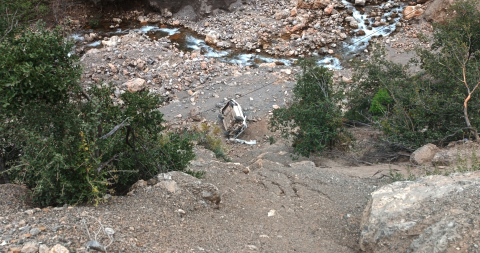 Gaziantep’te dereye düşen otomobilin sürücüsü yaralandı