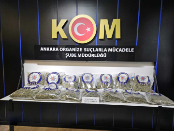 Ankara'da 25 kilo skunk ele geçirildi; 2 gözaltı