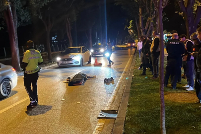 Bursa'da motosikletle refüje çarpıp savrulan sürücü öldü